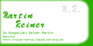 martin reiner business card